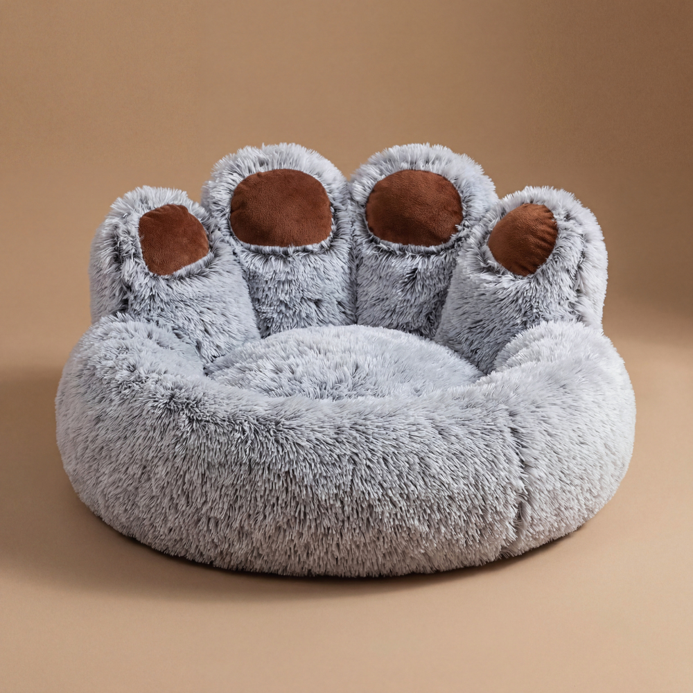 Plush Paw Dog Bed