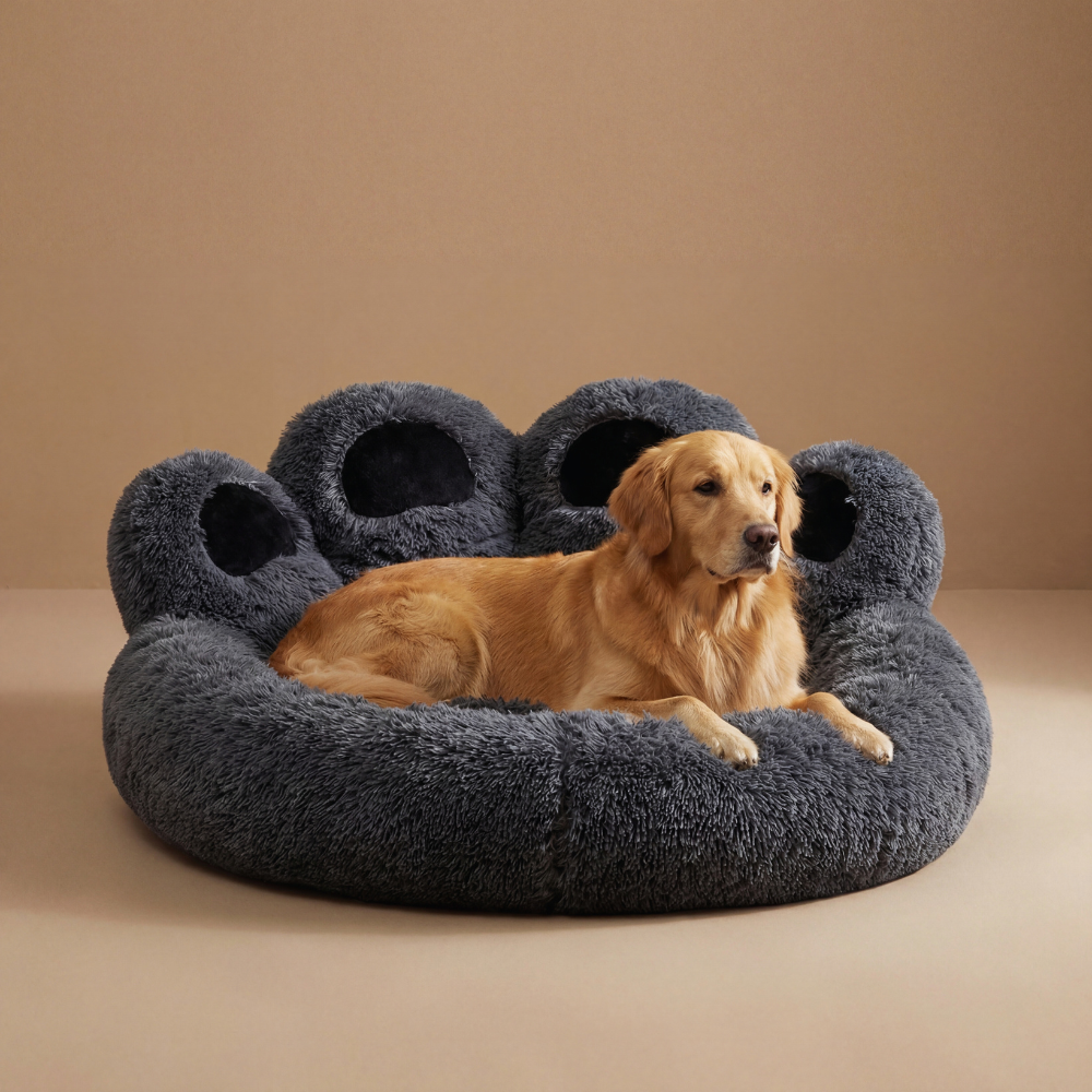Plush Paw Dog Bed