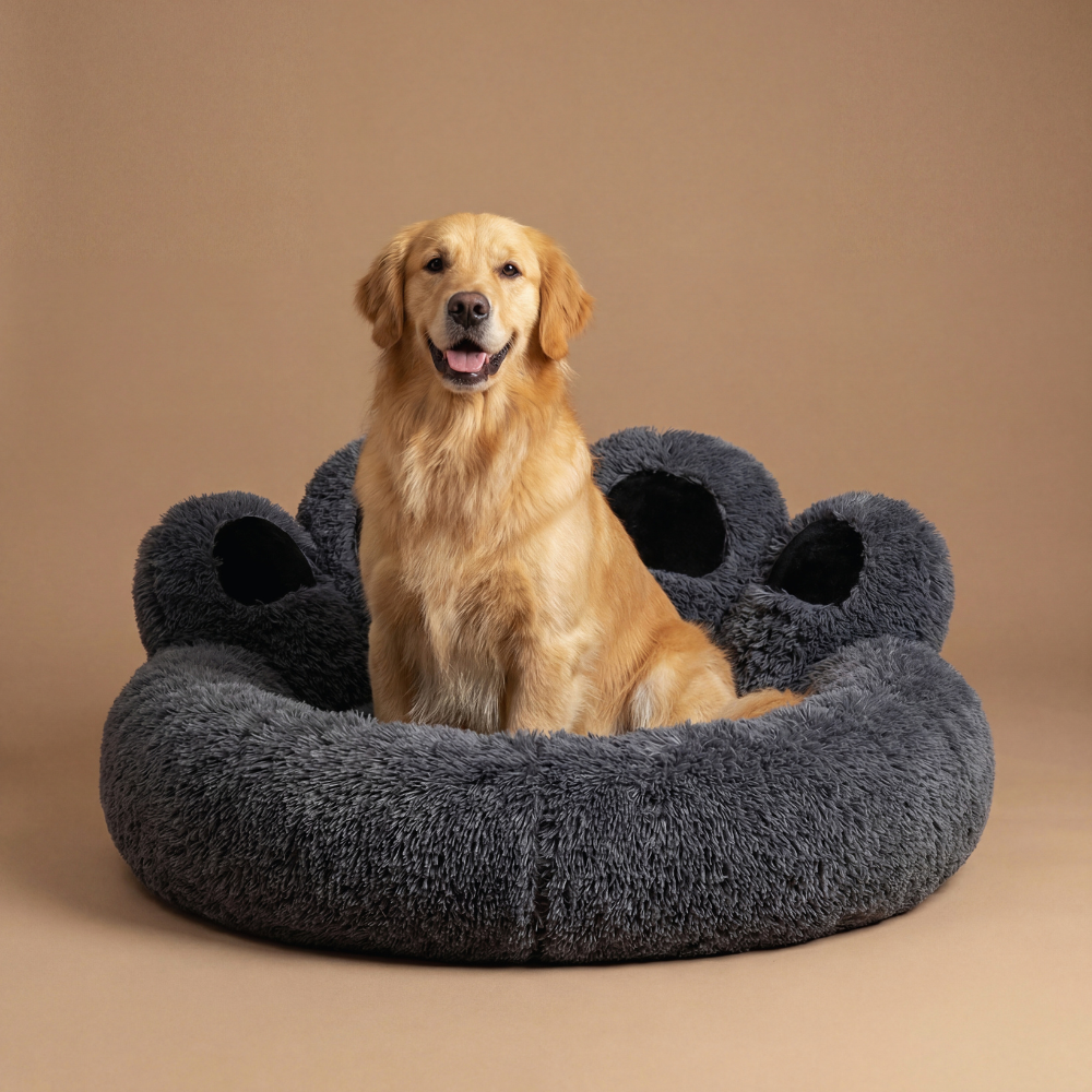 Plush Paw Dog Bed